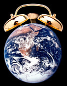 Earth as a clock,conceptual image