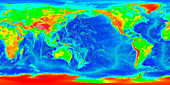 Earth,topographical map