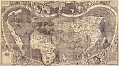 Early map of the world,with America
