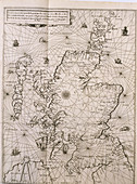 Map of Scotland,1583