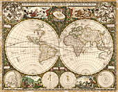 Map of the world,1660