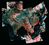 Mosaic image of the far East