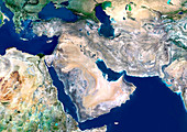 Middle East,satellite image