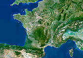 France,satellite image