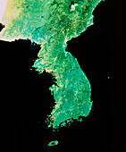 Landsat mosiac of North & South Korea