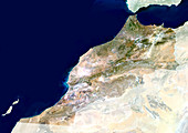 Morocco,satellite image