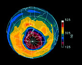 Antarctic ozone hole October 1990