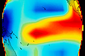 Satellite data of El Nino atmospheric water vapour