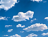 Cumulus clouds over New Mexico,USA