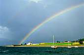 Rainbow over the shore of Loch Linnhe