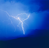 Lightning storm over Rincon Mountains