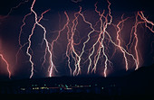 Lightning near Barstow,California
