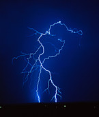 Lightning strike at night,near Tucson,USA