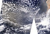 Saharan dust plume crossing the Atlantic