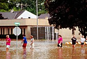 Flooded street,Wisconsin