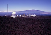 View of NOAA monitoring lab on Mauna Loa,Hawaii