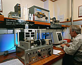 Scientist & equipment used in atmospheric research