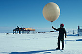 Weather balloon launch