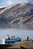 Tourist ship,Flower Bay,Greenland