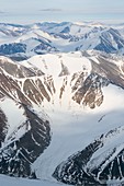 Arctic glacier and mountains,Canada