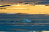 Iceberg and melting sea ice,arctic