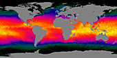 Global sea temperatures,December 2001