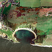 Lulworth Cove,UK,aerial image