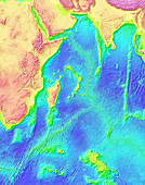 Indian Ocean topography