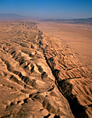 San Andreas fault,aerial view