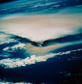 Eruption of Rabaul volcano seen from Shuttle STS64