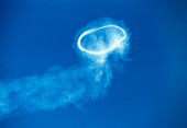 Volcanic steam ring