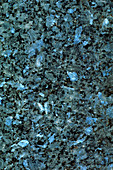 Polished surface of Alaskan blue pearl granite
