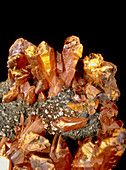 Orpiment on pyrite