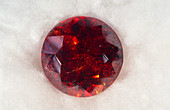 A cut and polished crystal of sphalerite