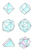 Diamond crystal forms,artwork
