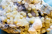 Prehnite and okenite minerals