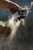 Making stone tools