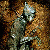 The mummified well-preserved body of Tollund Man