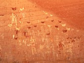 Anasazi pictographs,Canyon de Chelly,Arizona