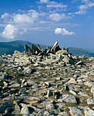 Eroded rhyolitic formation on a mountain top