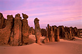 Eroded sandstone pinnacles