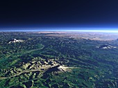 Mount St Helens,3D computer artwork