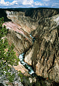 View of the Grand Canyon of the Yellowstone River
