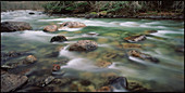 Mountain river in early spring,British Columbia
