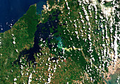 Panama Canal,satellite image