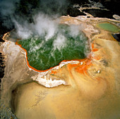 Geothermal Champagne Pool at Waiotapu,New Zealand