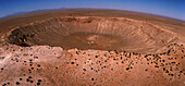 Aerial view of Meteor Crater,Arizona