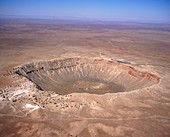 Aerial view of Meteor Crater,Arizona