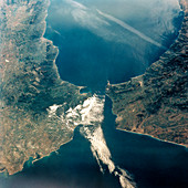 Strait of Gibraltar,seen from Shuttle STS-56