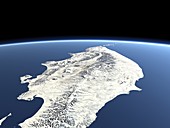 Kamchatka Peninsula,3D computer artwork